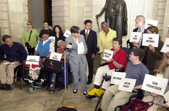 Picture of the July 23 Accessible Taxis Press Conference